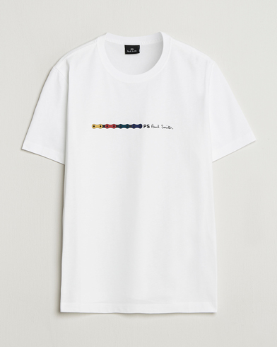 PS Paul Smith Chain Printed T-Shirt White – Blanco