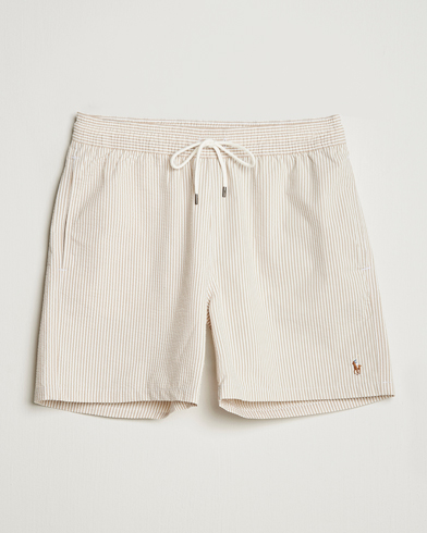 Polo Ralph Lauren Traveler Mid Trunk Seersucker Coastal Beige – Beige