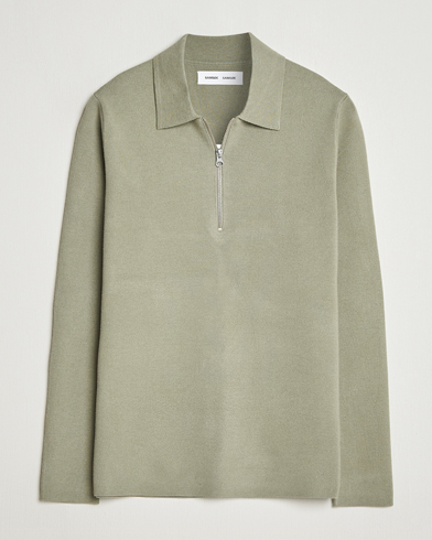 Samsøe Samsøe Guna Half Zip Seagrass – Verde