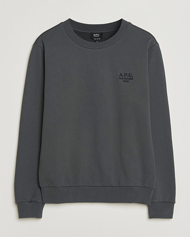 A.P.C. Rue Madame Tonal Sweatshirt Faded Black – Negro