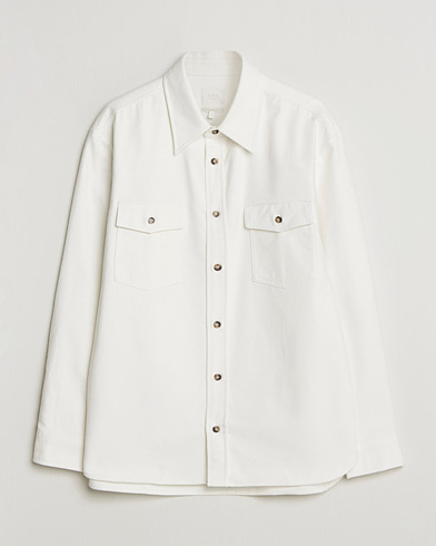 A.P.C. Brushed Cotton Overshirt White – Blanco