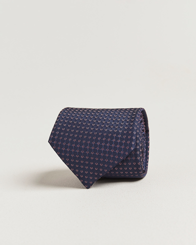 Brioni Microstructure Silk Tie Navy – Azul