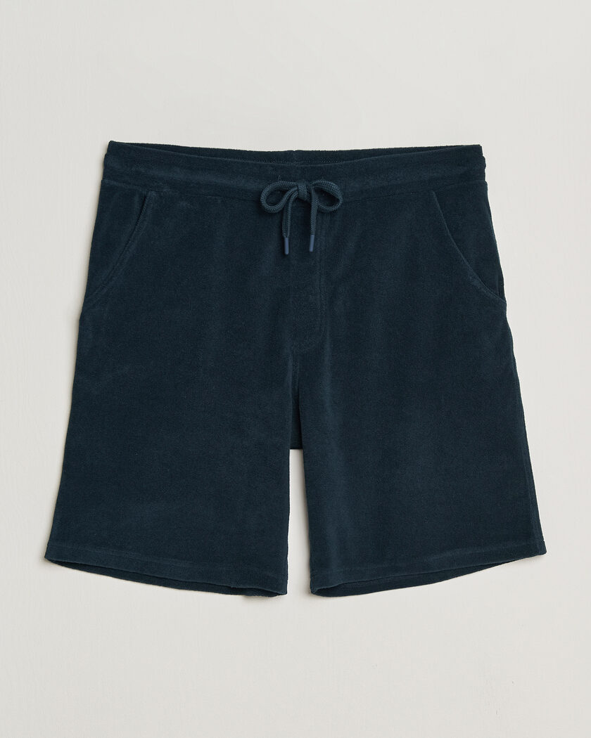 Altea Terry Drawstring Shorts Navy – Azul