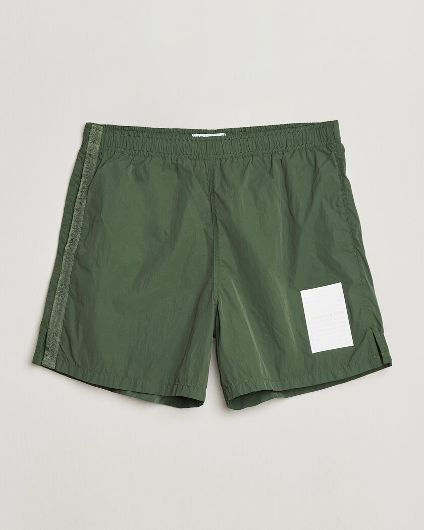 Stone Island Marina Micro Brushed Nylon-TC Swimshorts Quartz Green – Verde