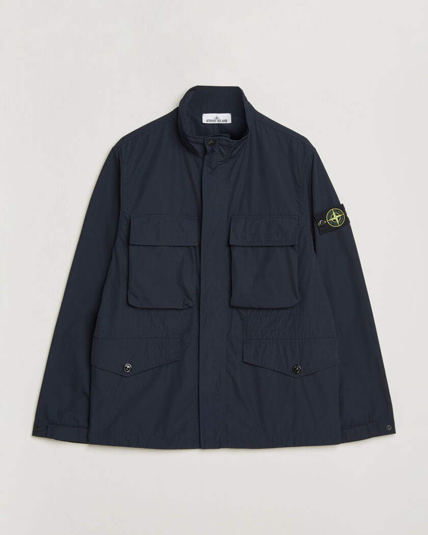 Stone Island Micro Twill Field Jacket Navy – Azul