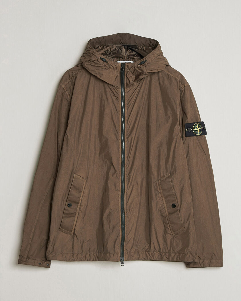 Stone Island Crinkle Reps Padded Hood Jacket Umber – Marrón