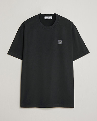 Stone Island Combed Organic Cotton T-Shirt Black – Negro