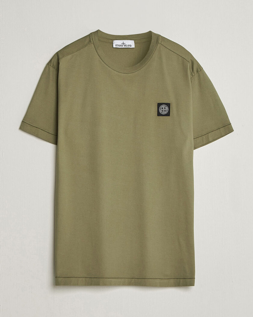 Stone Island Garment Dyed Cotton Jersey T-Shirt Military Green – Verde