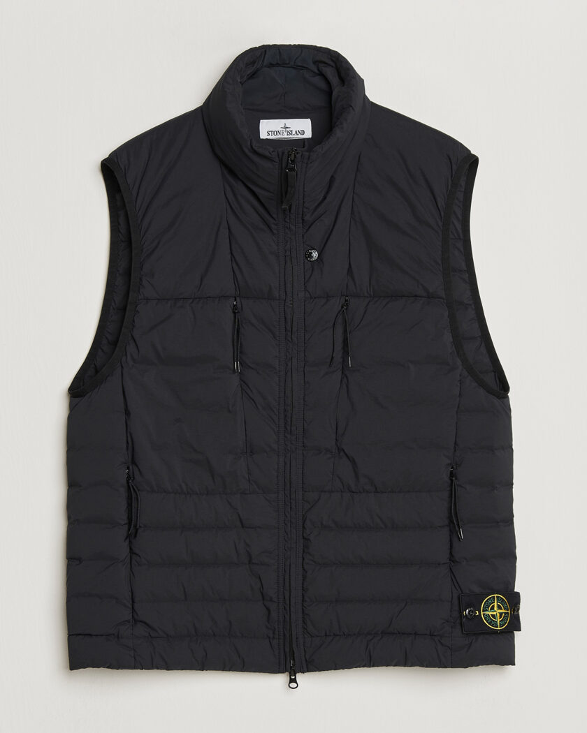 Stone Island Nylon Down Vest Black – Negro