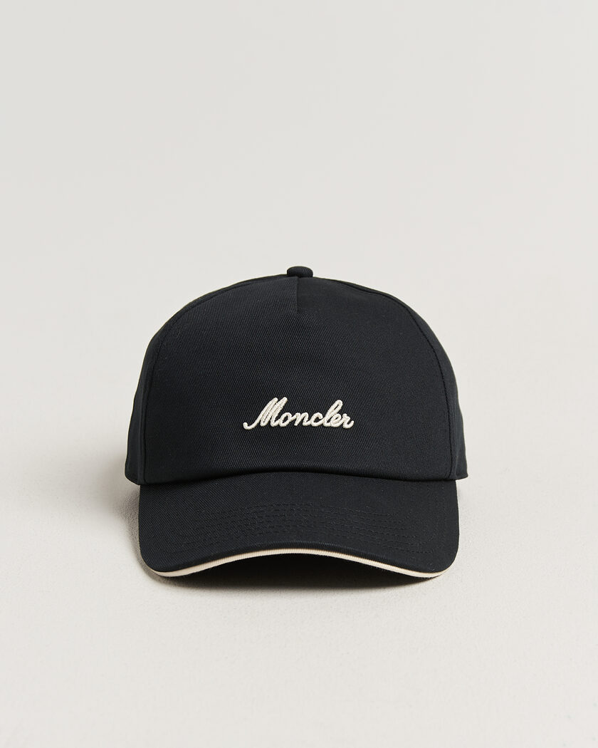 Moncler Signature Baseball Cap Black – Negro