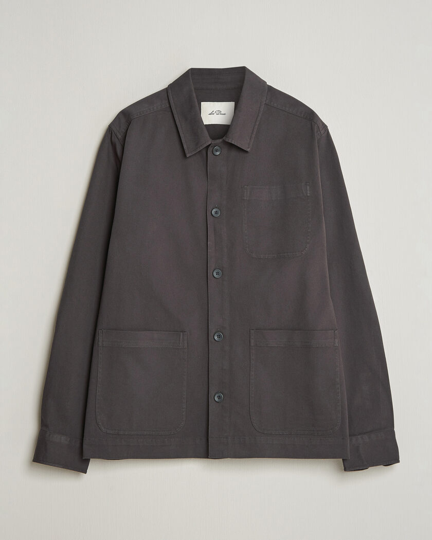 LES DEUX Layton Cotton Overshirt Black – Negro