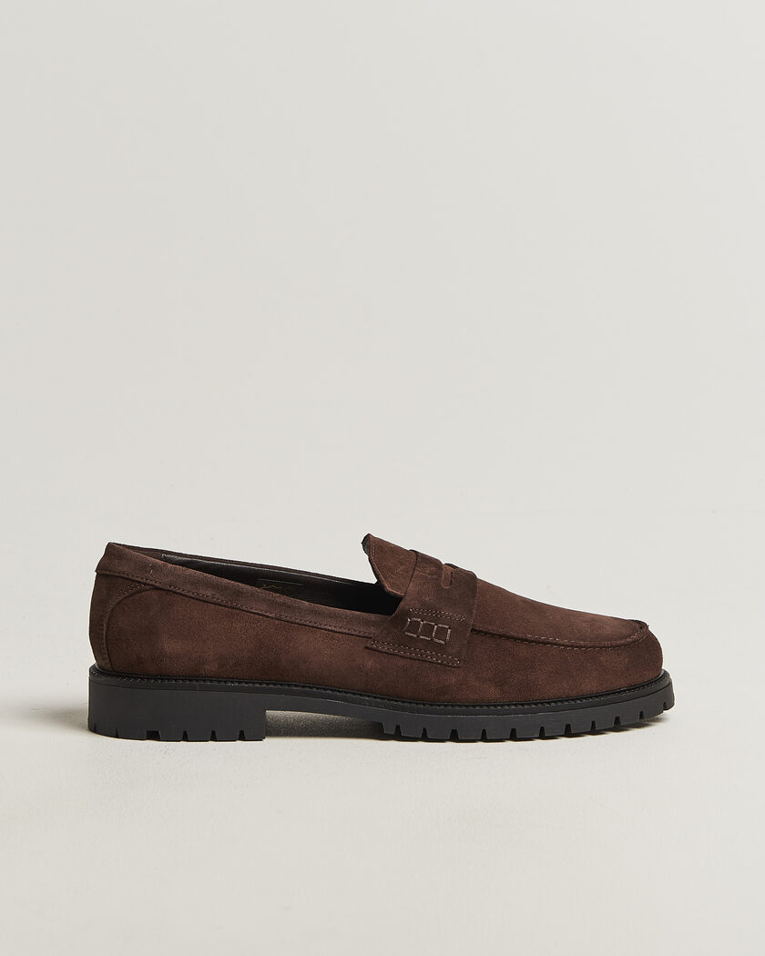LES DEUX Taylor Oil Suede Loafers Turkish Coffee – Marrón