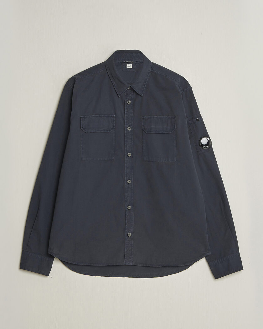 C.P. Company Organic Gabardine Pocket Shirt Navy – Azul