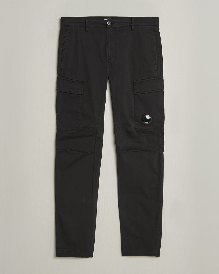 C.P. Company Satin Stretch Cargo Pants Black – Negro