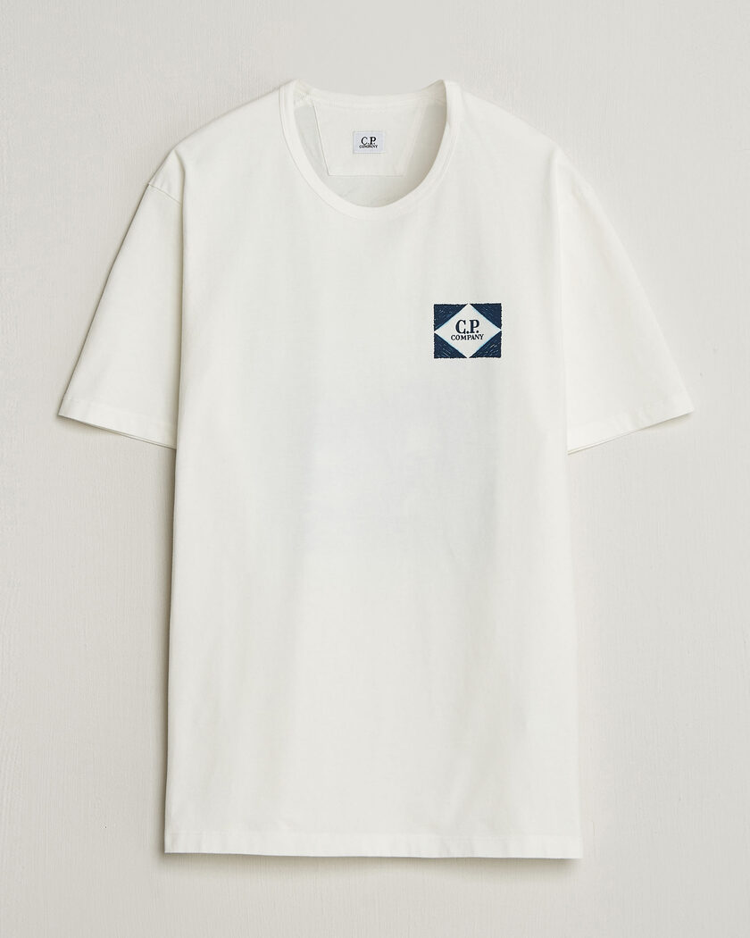 C.P. Company Cotton Jersey Back Print T-Shirt White – Blanco