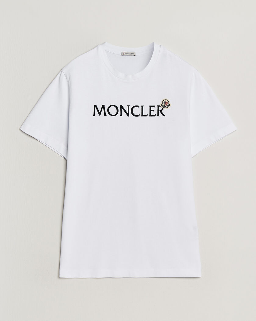 Moncler Lettering Logo T-Shirt White – Blanco