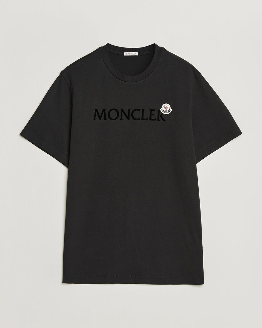 Moncler Lettering Logo T-Shirt Black – Negro