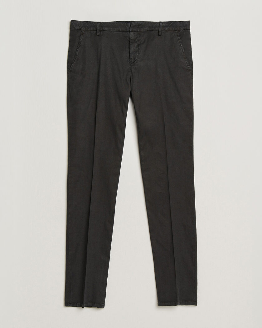Dondup Spiritisimo Linen Stretch Chinos Black – Negro
