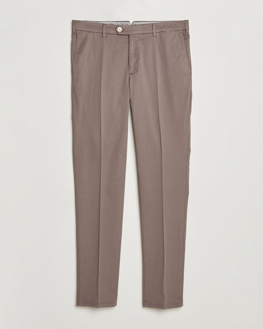 Brunello Cucinelli Slim Fit Chinos Brown – Marrón