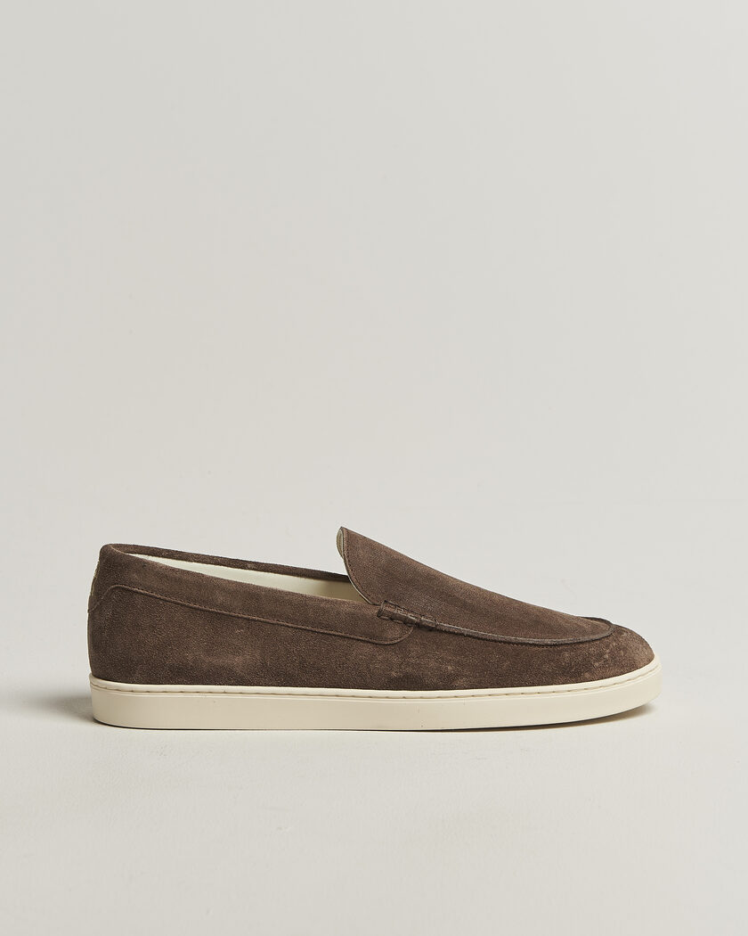 Brunello Cucinelli Moccasin Shoes Dark Brown Suede – Marrón