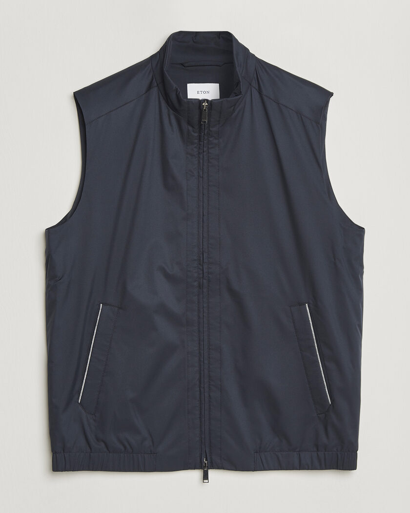 Eton Lightweight Wind Vest Navy Blue – Azul