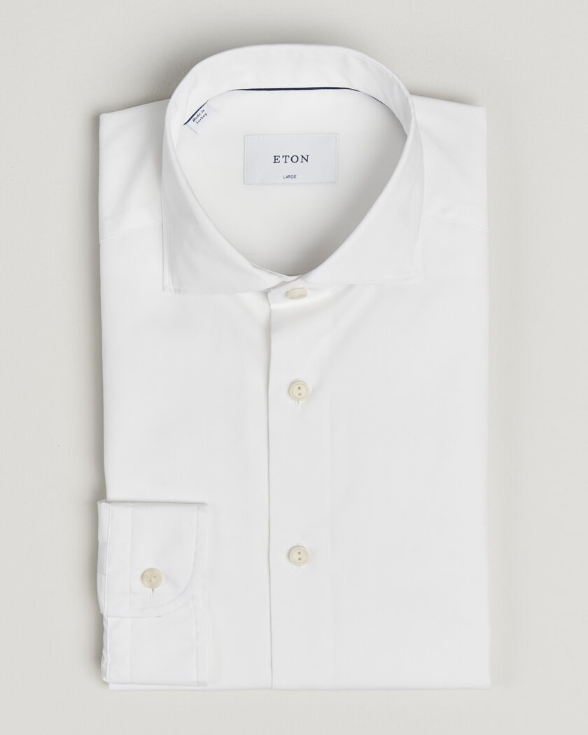 Eton Casual Fit Breeze Poplin Shirt White – Blanco