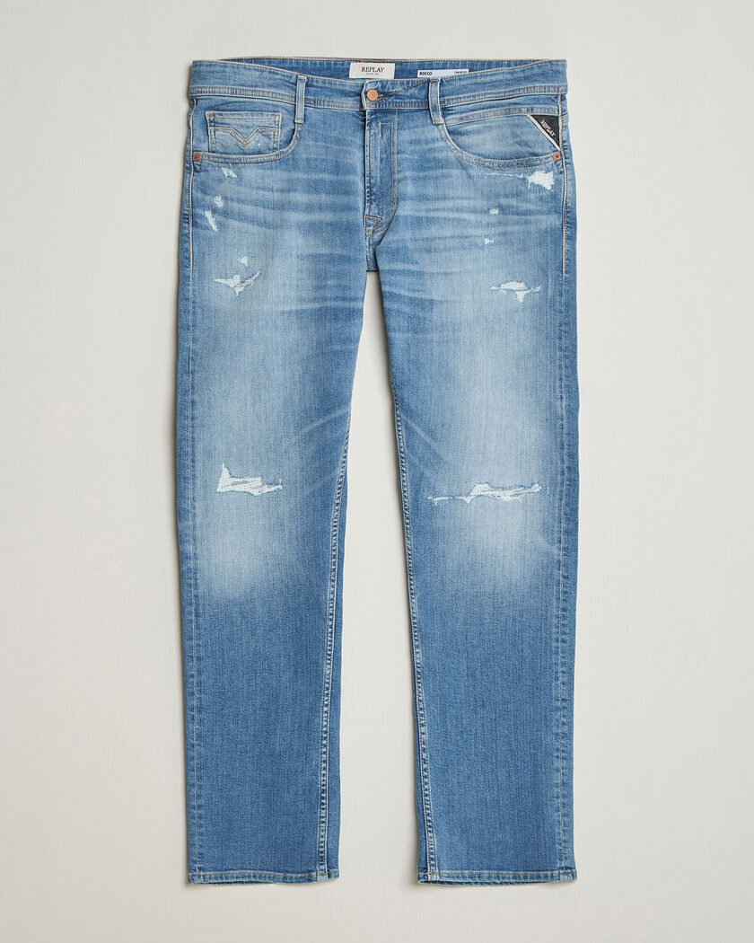 Replay Rocco Comfort Fit Stretch Eco Plus Jeans Light Blue – Azul