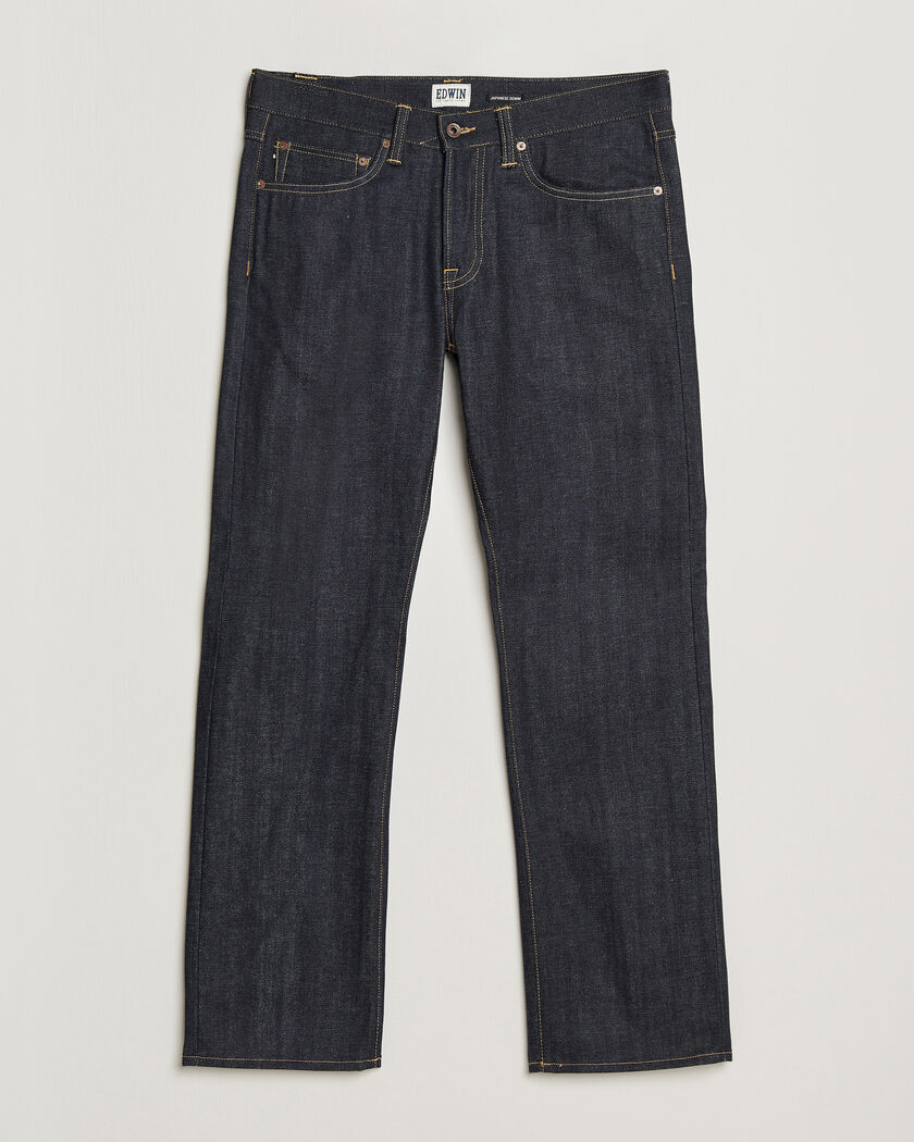 EDWIN No.47 Regular Straight Selvage Jeans Unwashed – Azul