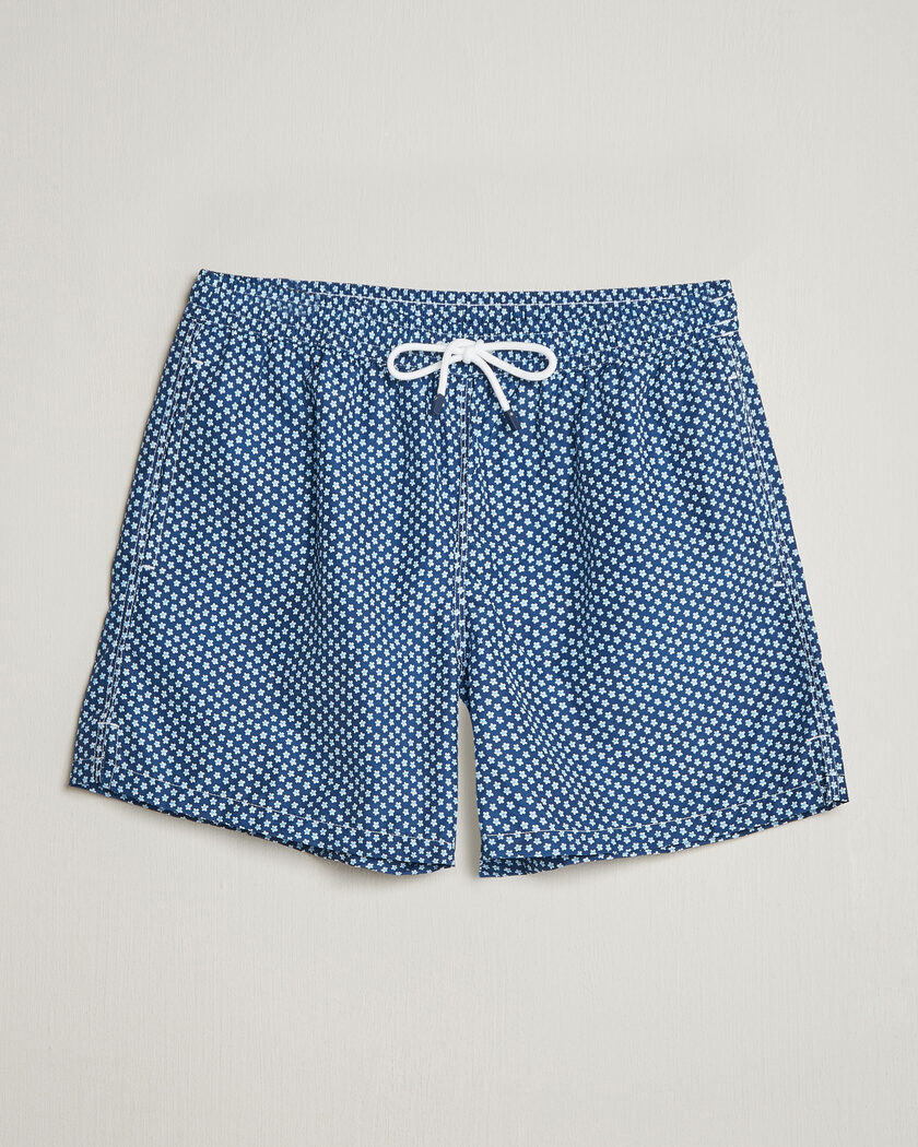 Fedeli Madeira Swim Trunk Blue Flowers – Azul