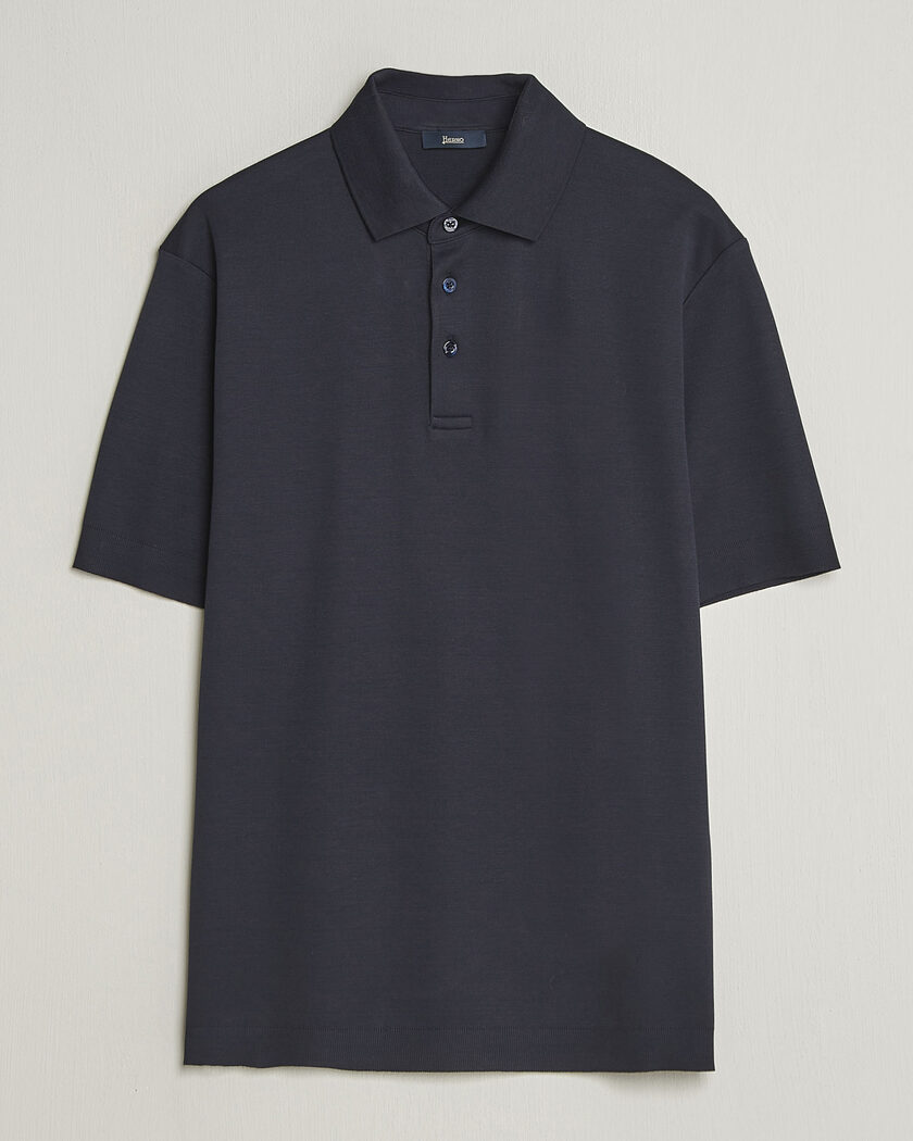 Herno Micro Piquet Polo Navy – Azul