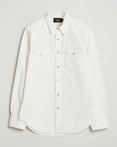 RRL Buffalo Western Shirt White – Blanco
