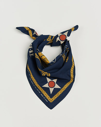 RRL Surplus Bandana Indigo/Gold – Azul