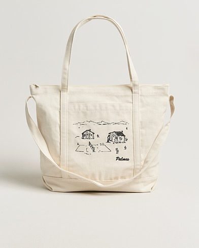Palmes Sunshine Zip Tote Bag Off White – Blanco