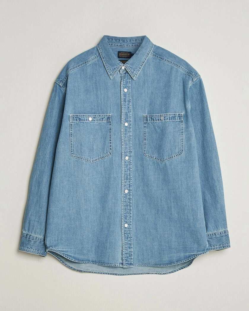 Pendleton Western Workshirt Stone Wash – Azul