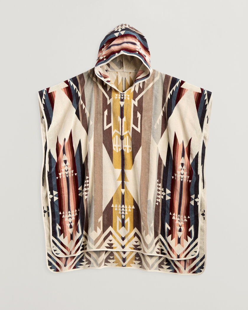 Pendleton Jacquard Hooded Towel White Sands Tan – Multicolor