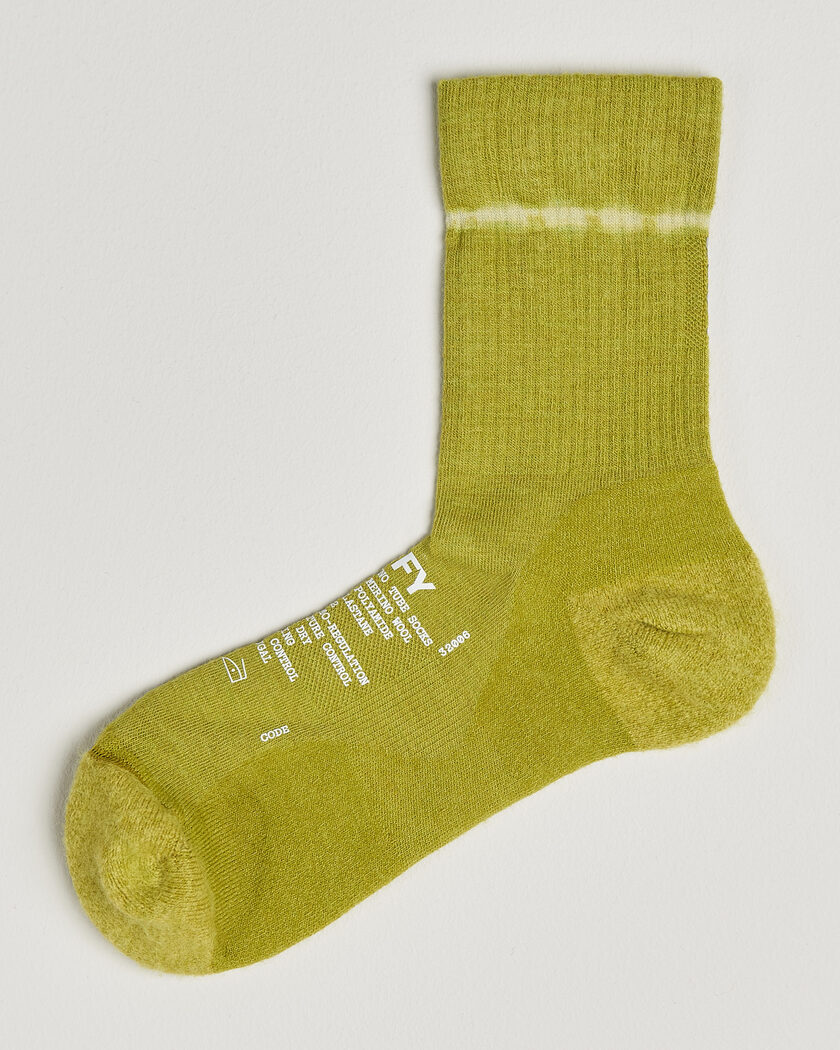 Satisfy Merino Tube Socks Tie Dye Covert Green – Verde