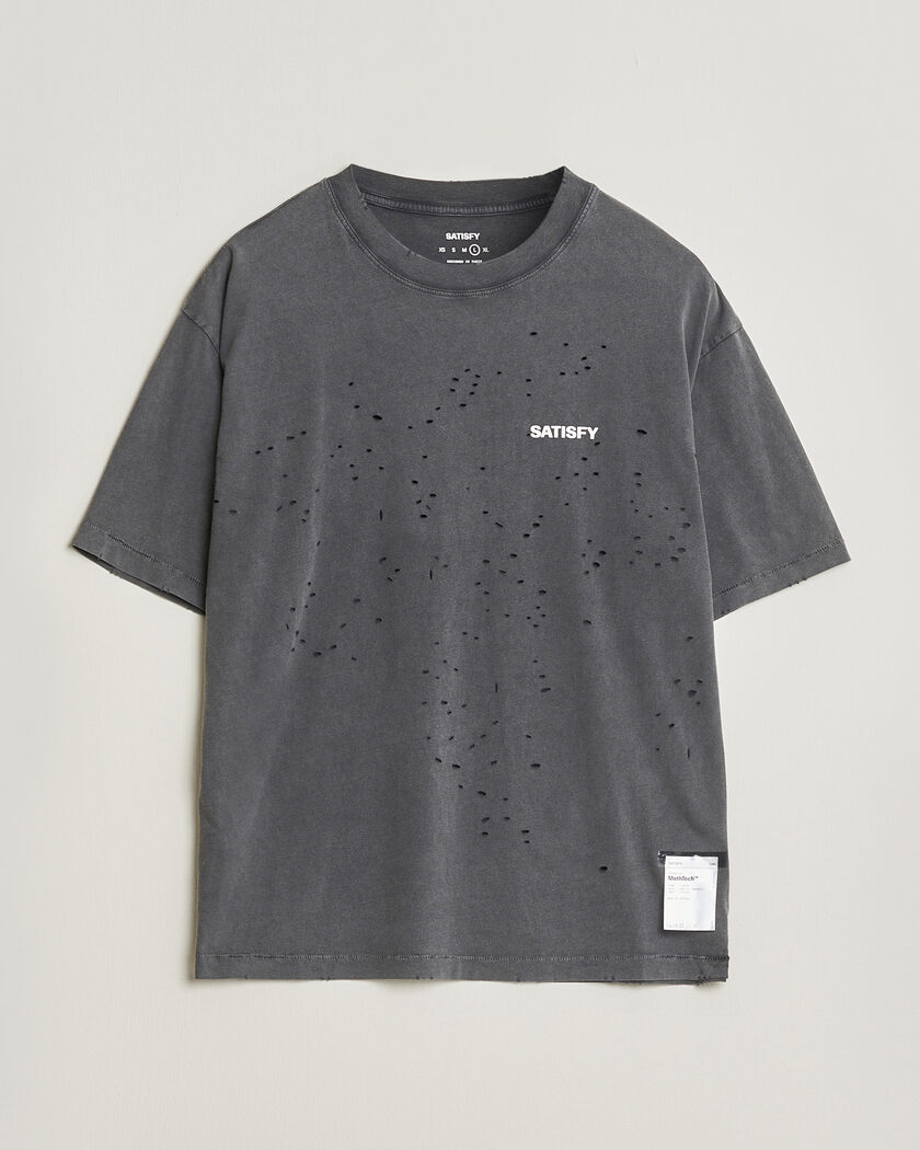 Satisfy MothTech Small Logo T-Shirt Aged Black – Negro
