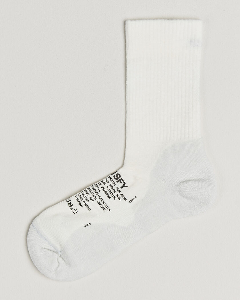 Satisfy Merino Tube Socks White – Blanco