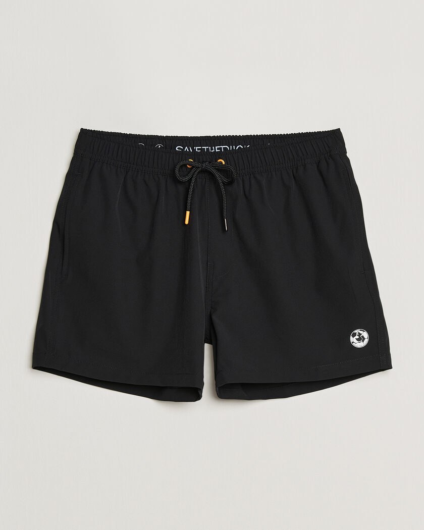 Save The Duck Plain Drawstring Swimshorts Black – Negro