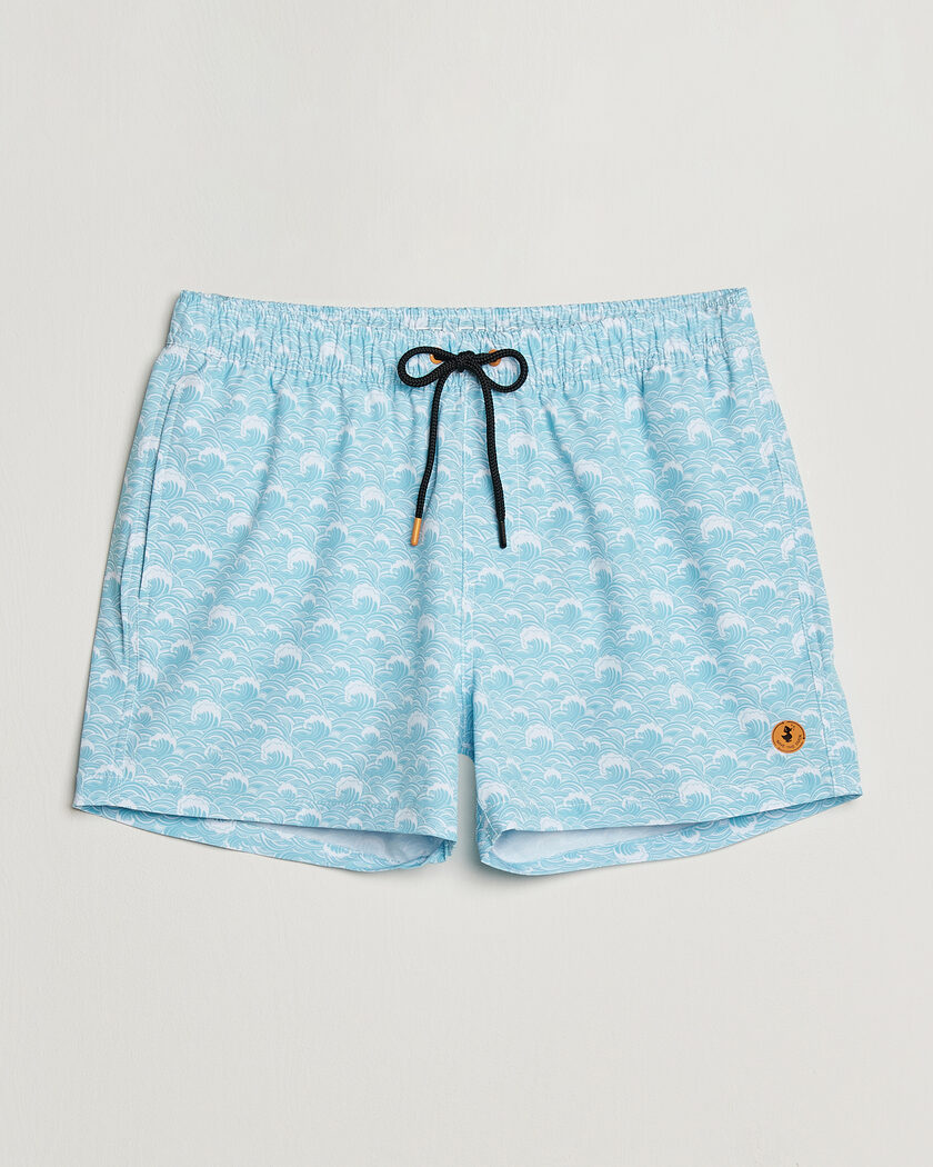 Save The Duck Printed Drawstring Swimshorts Waves – Azul