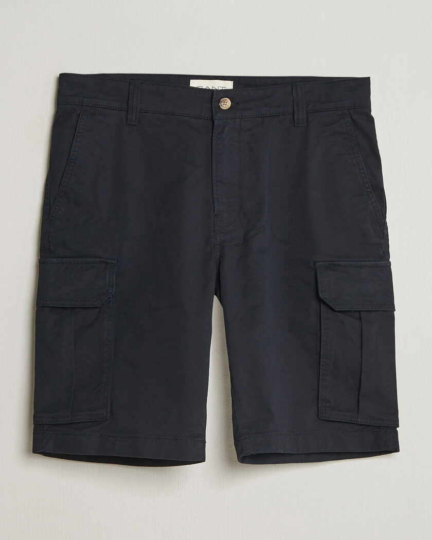 Gant Regular Fit Classic Cargo Shorts Black – Negro