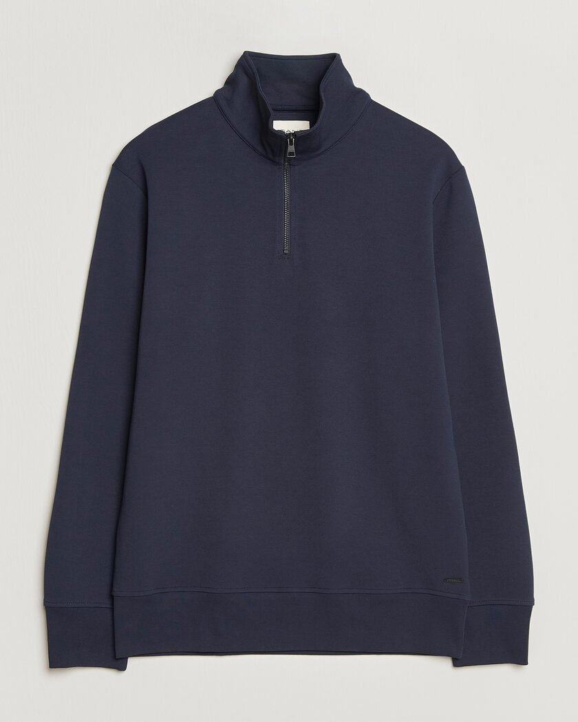 Gant Interlock Half Zip Evening Blue – Azul
