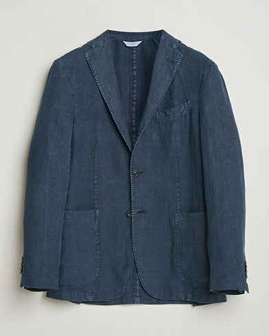 Boglioli K Jacket Linen Blazer Navy – Azul