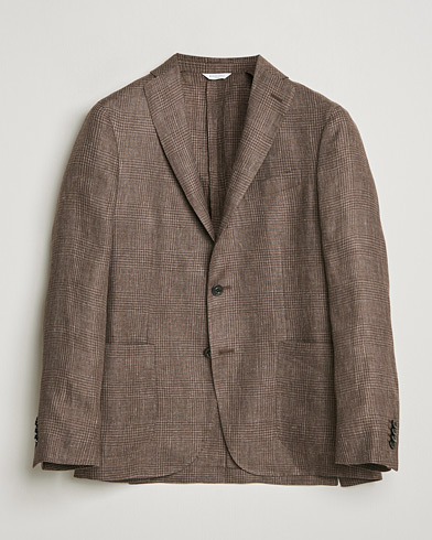 Boglioli K Jacket Prince Of Wales Blazer Dark Brown – Marrón
