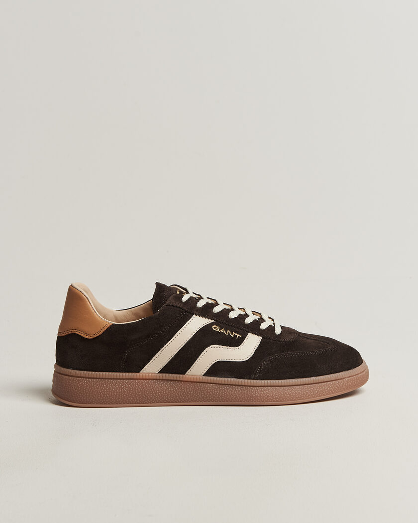 Gant Cuzmo Suede Sneaker Dark Brown/White – Marrón