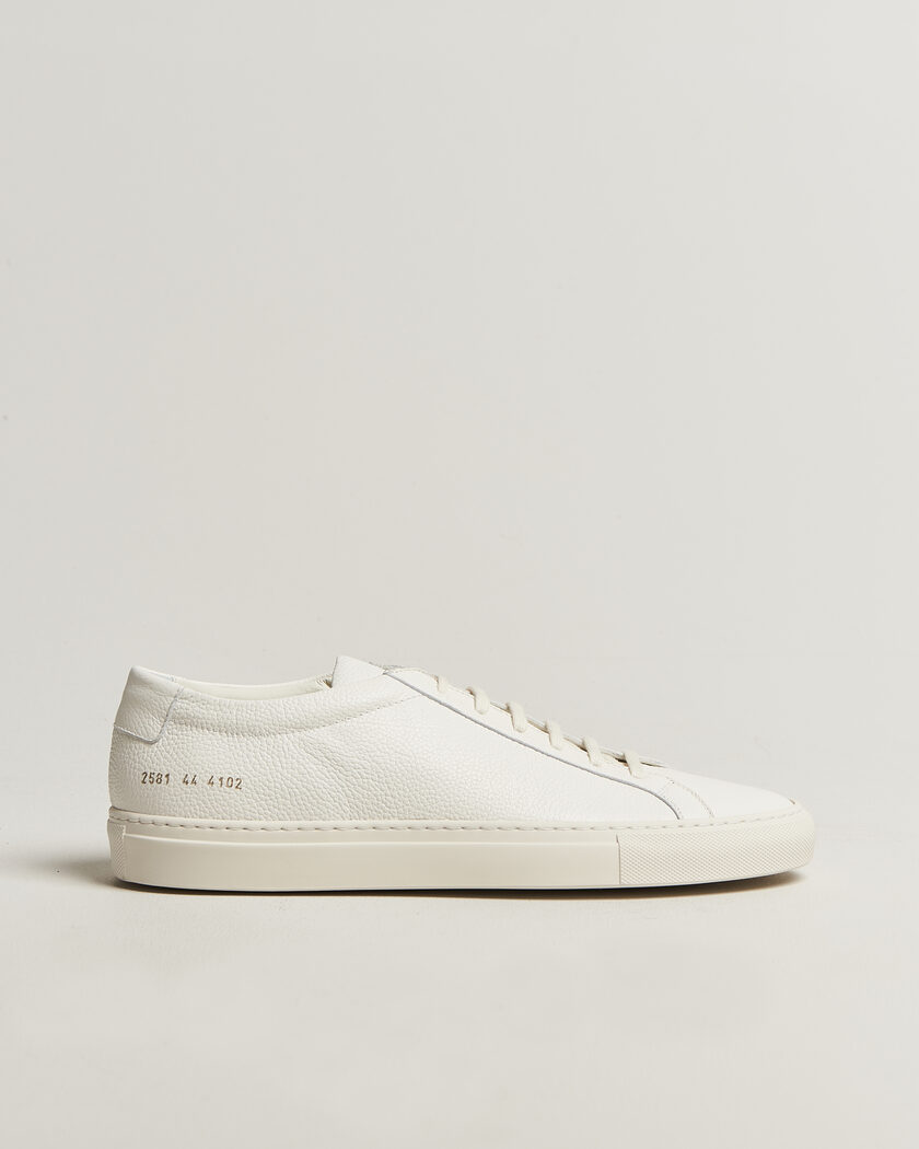 Common Projects Original Achilles Grained Leather Sneaker Off White – Blanco