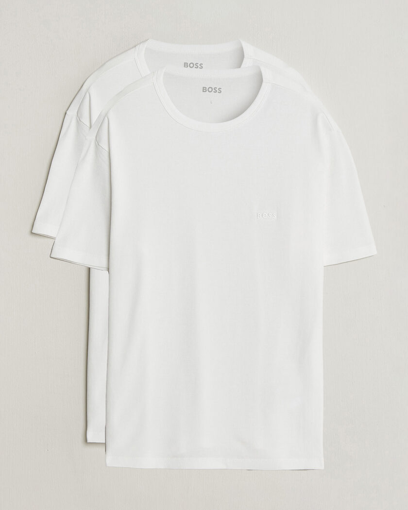 BOSS BLACK 2-Pack Ribbed T-Shirt White – Blanco