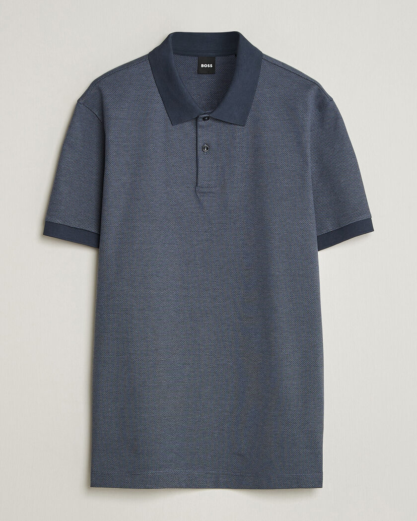 BOSS BLACK Parlay Jersey Polo Dark Blue – Azul