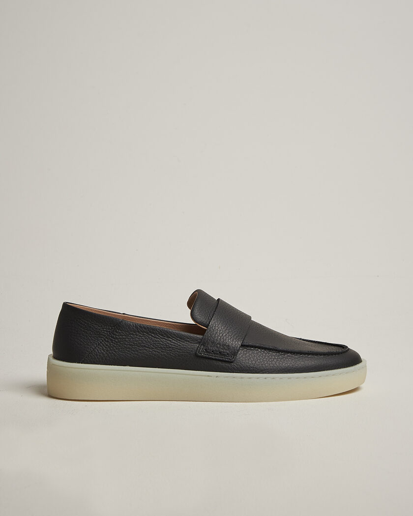 BOSS BLACK Randal Leather Loafer Black – Negro