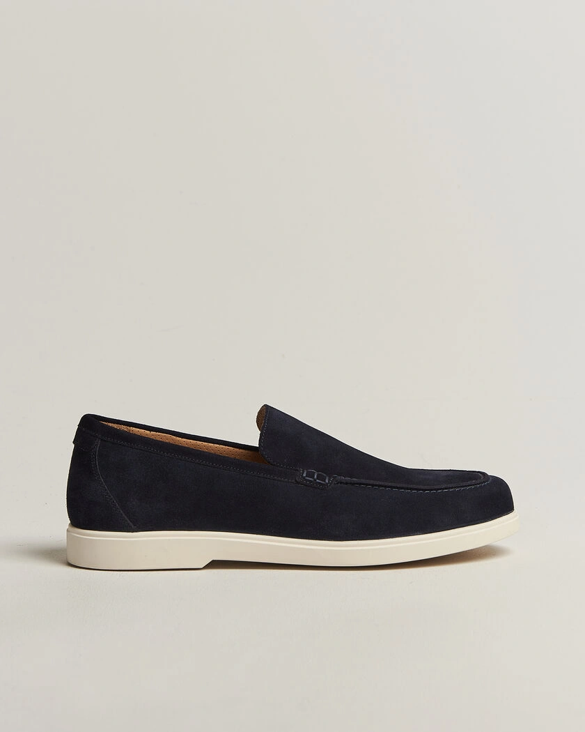 Loake Shoemakers Tuscany Suede Loafer Navy – Azul